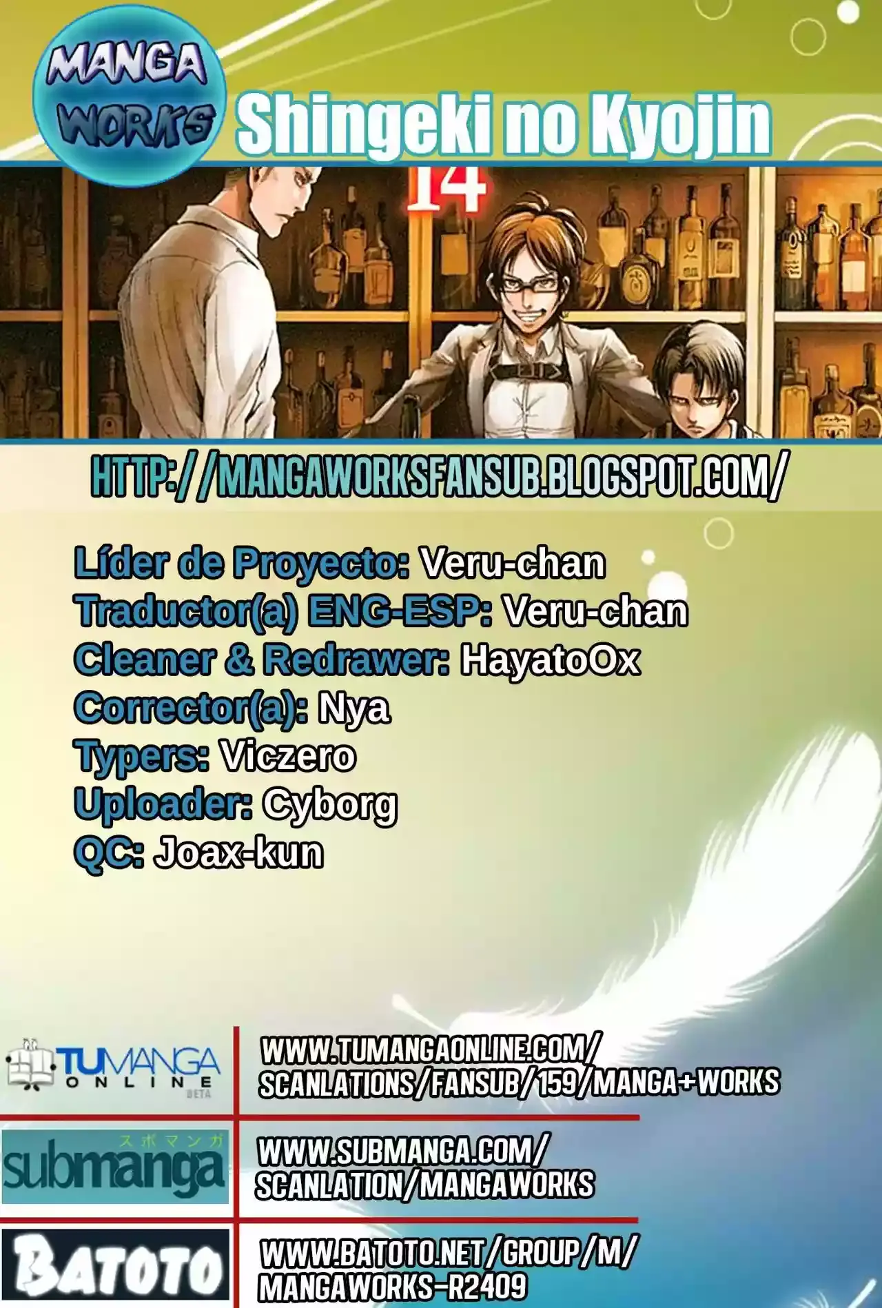 Página 1 — Shingeki no Kyojin Capítulo 64