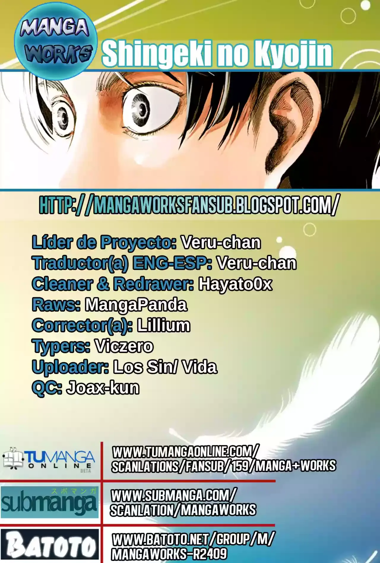 Página 1 — Shingeki no Kyojin Capítulo 69