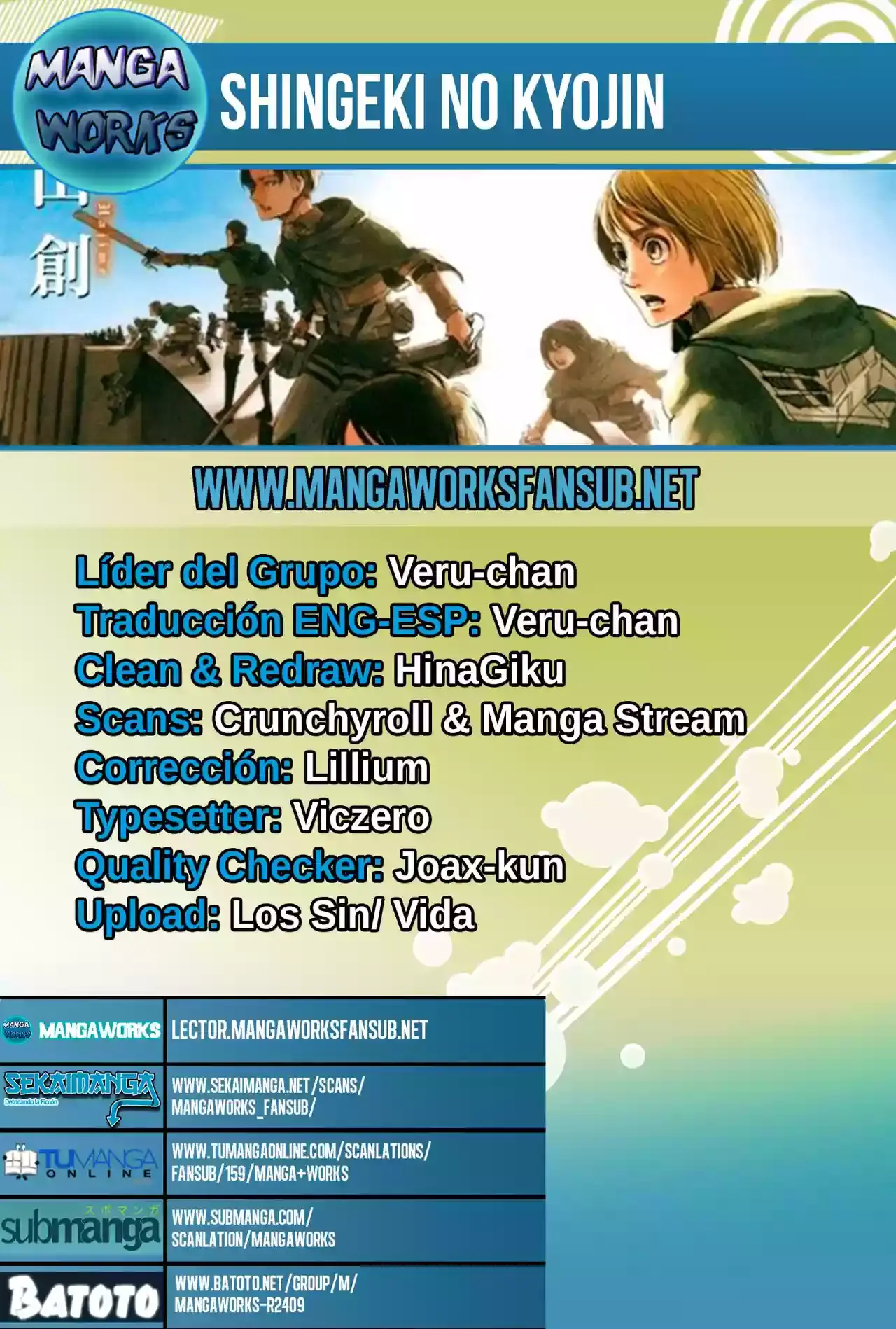 Página 1 — Shingeki no Kyojin Capítulo 76