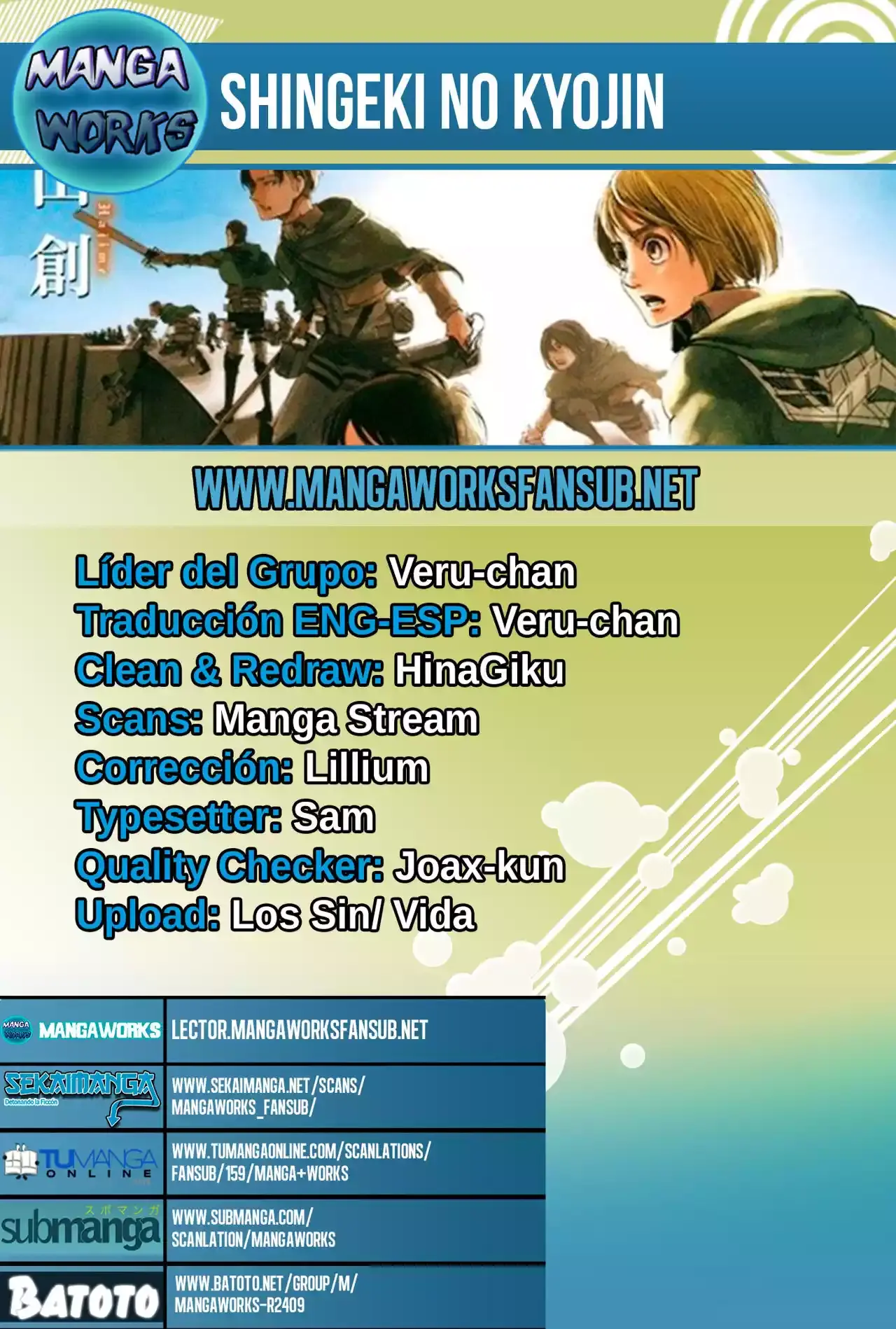 Página 1 — Shingeki no Kyojin Capítulo 78