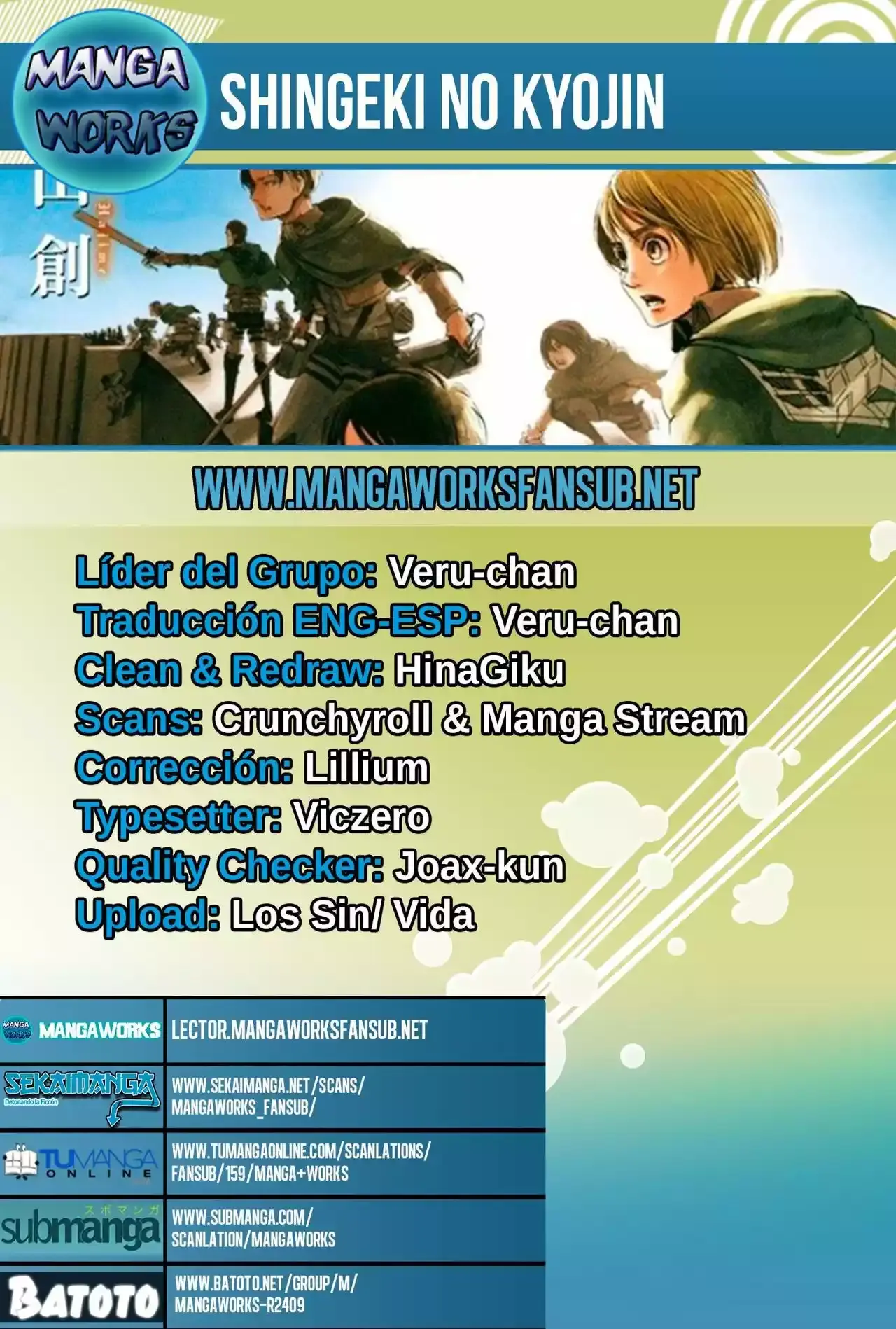 Página 1 — Shingeki no Kyojin Capítulo 80