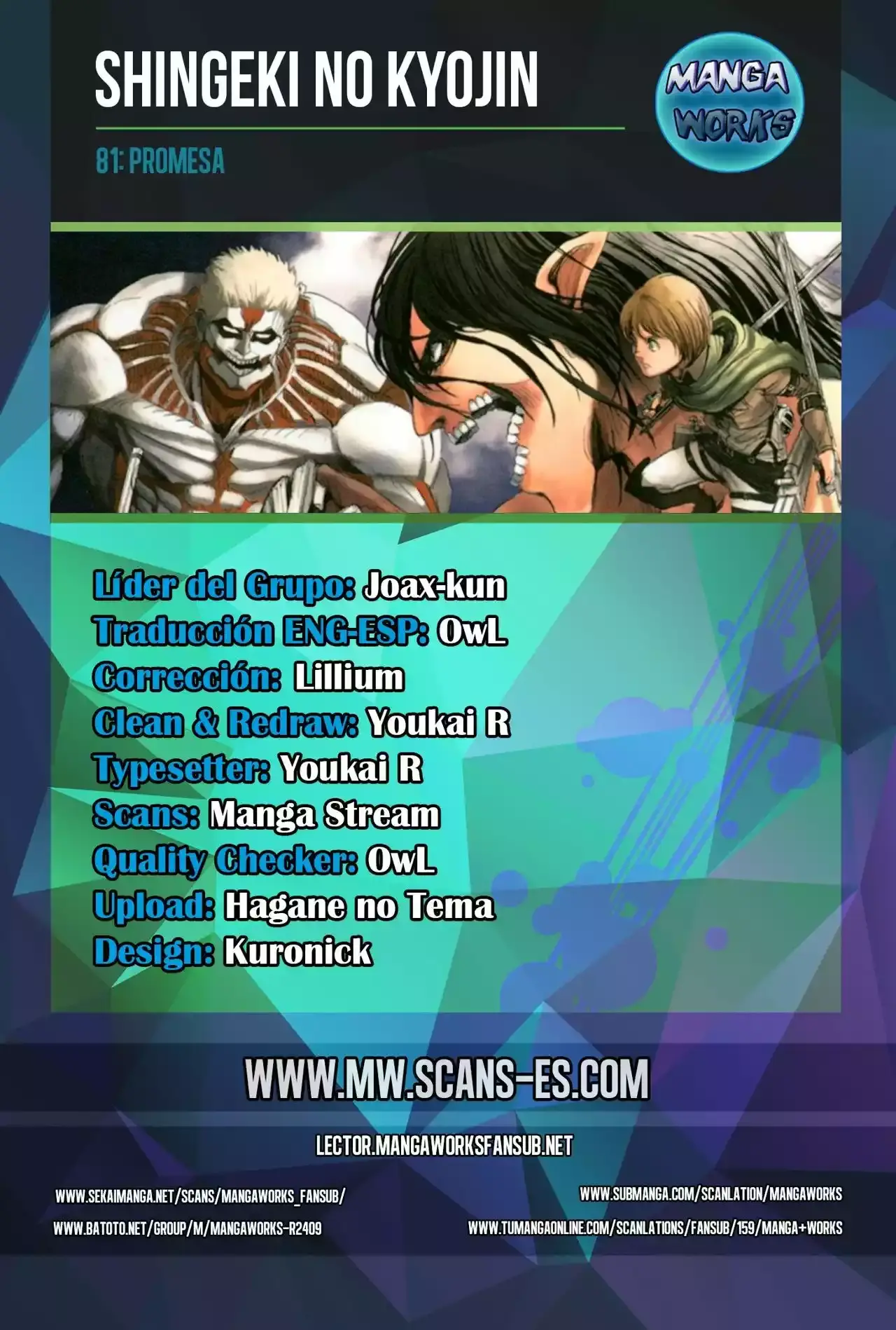 Página 1 — Shingeki no Kyojin Capítulo 82