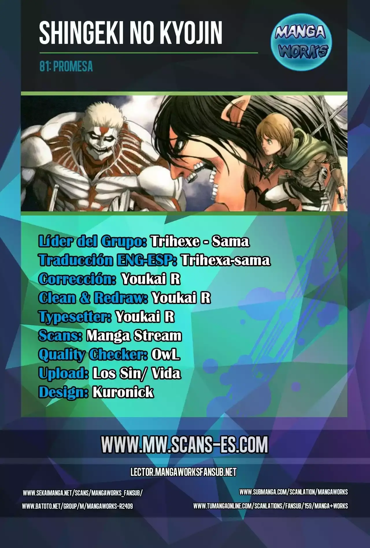 Página 1 — Shingeki no Kyojin Capítulo 84
