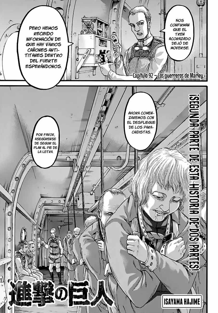 Página 2 — Shingeki no Kyojin Capítulo 92