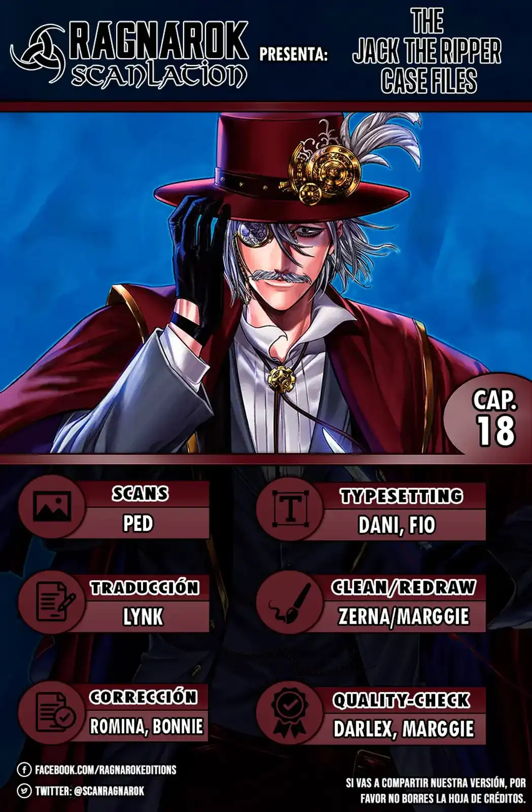 Página 1 — Shuumatsu no Valkyrie: The Jack the Ripper Case Files Capítulo 18