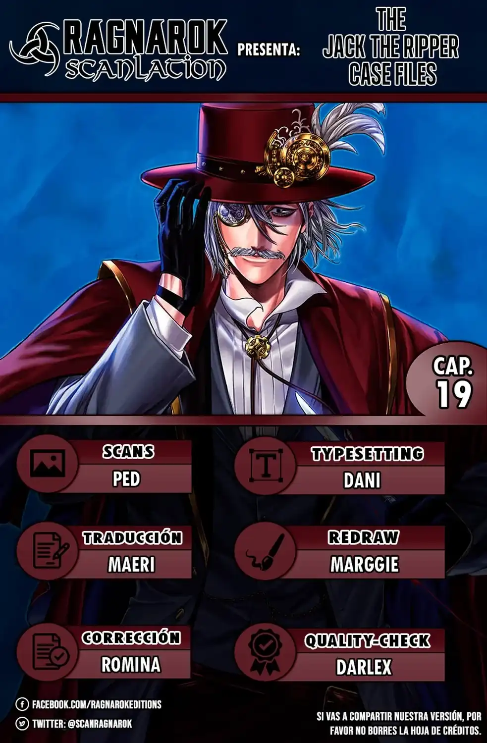 Página 1 — Shuumatsu no Valkyrie: The Jack the Ripper Case Files Capítulo 19