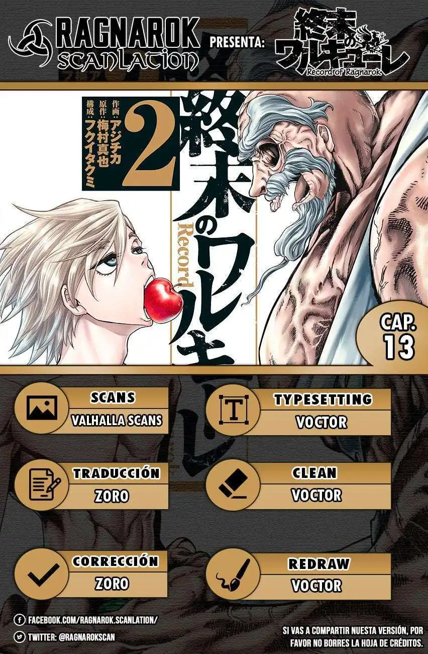 Página 1 — Shuumatsu no Walküre Capítulo 13