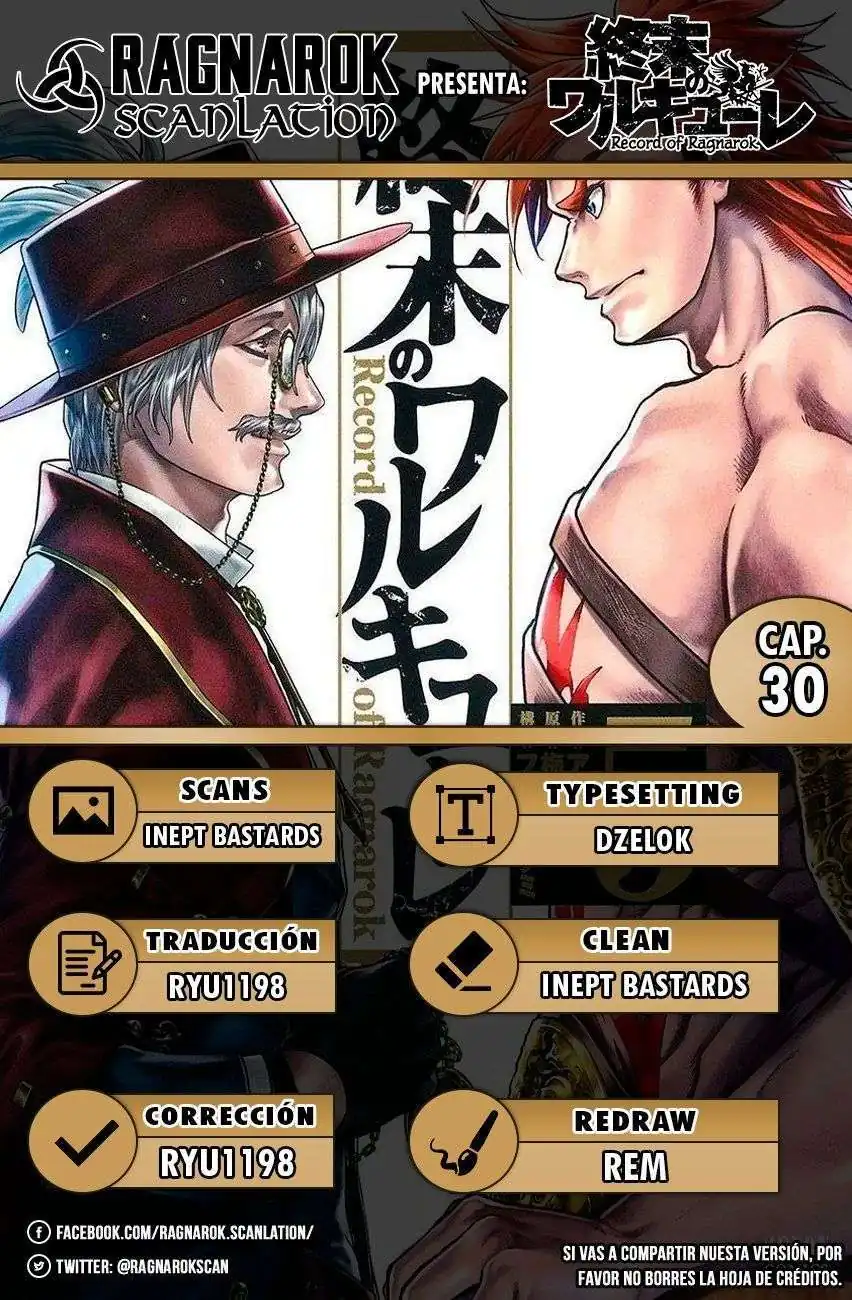 Página 1 — Shuumatsu no Walküre Capítulo 30