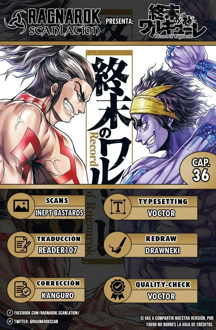 Página 1 — Shuumatsu no Walküre Capítulo 36