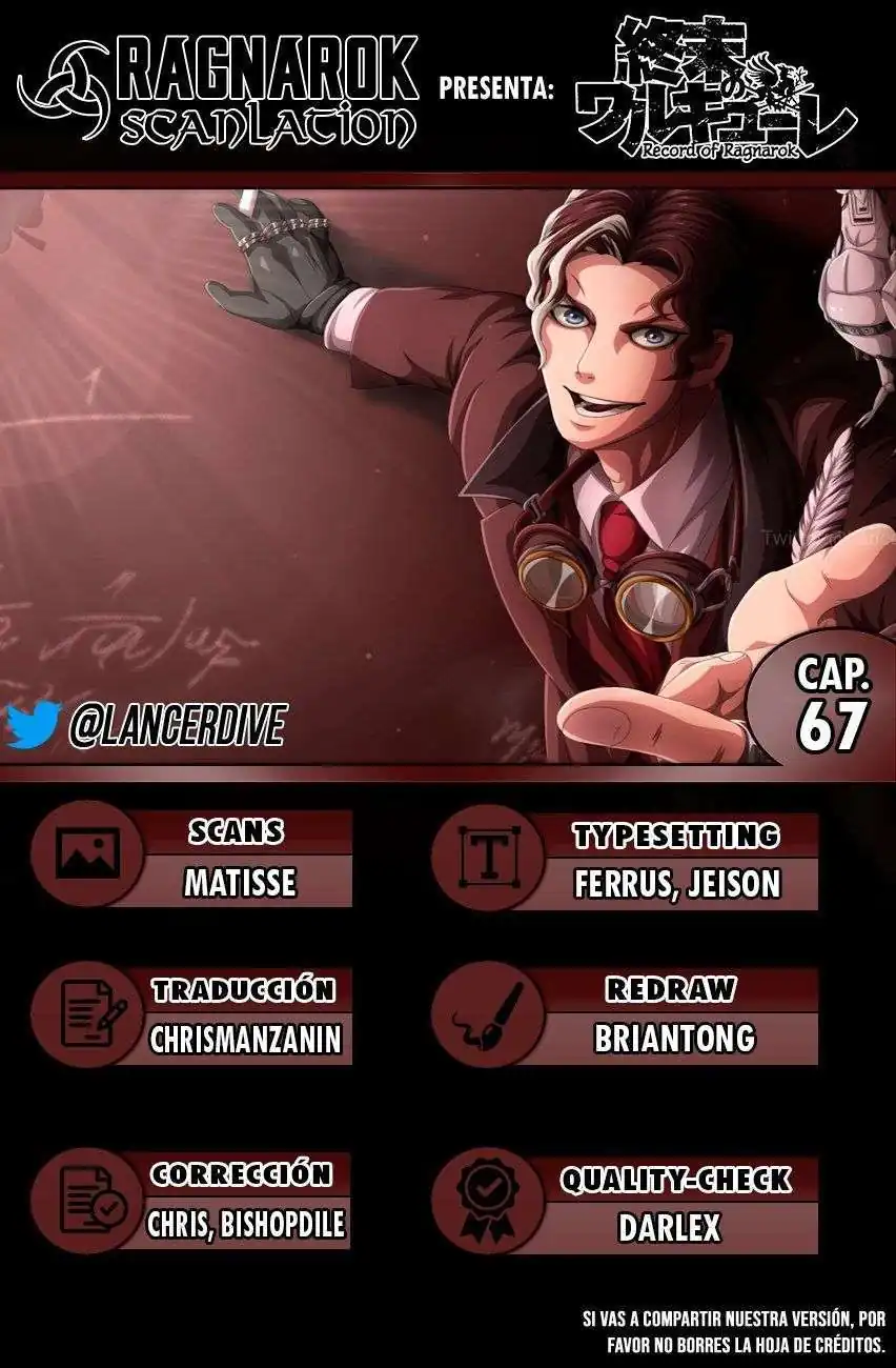 Página 1 — Shuumatsu no Walküre Capítulo 67