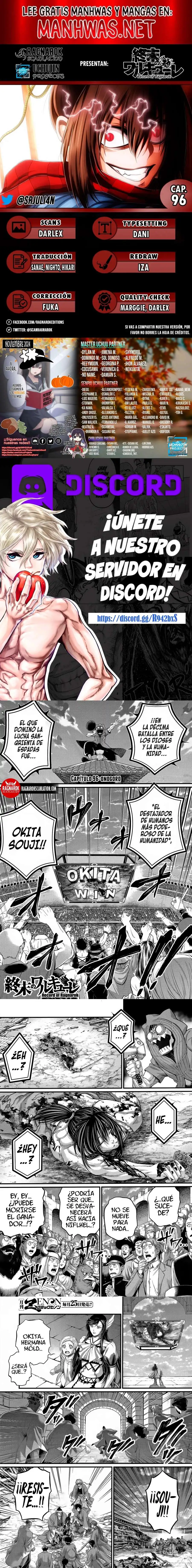 Página 1 — Shuumatsu no Walküre Capítulo 96