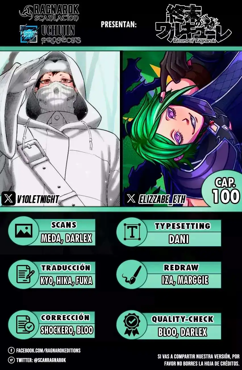 Página 1 — Shuumatsu no Walküre Capítulo 100
