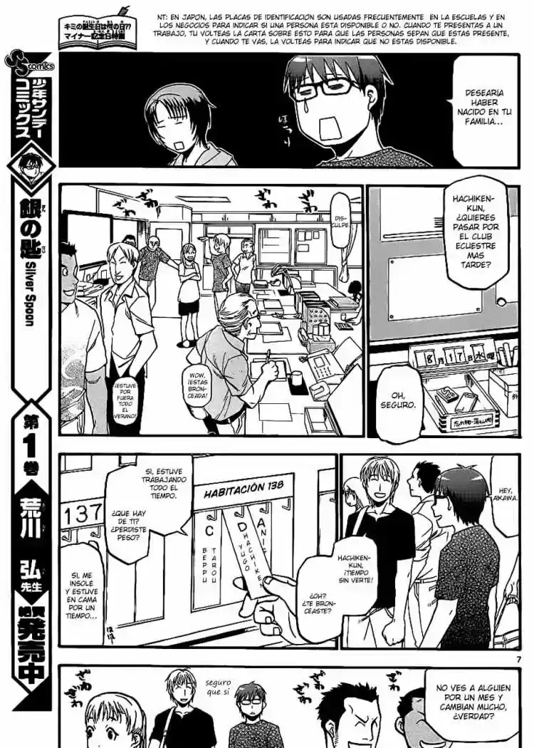 Página 8 — Silver Spoon Capítulo 22