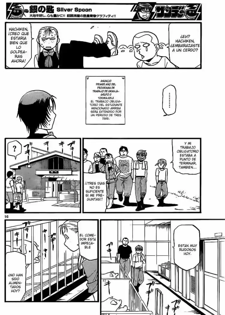 Página 36 — Silver Spoon Capítulo 25