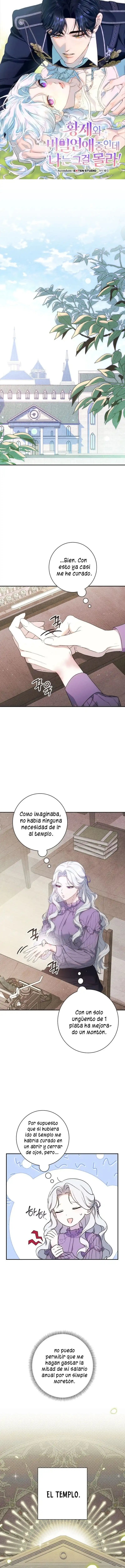 Página 1 — Sin saberlo, tengo un romance secreto con el emperador Capítulo 3