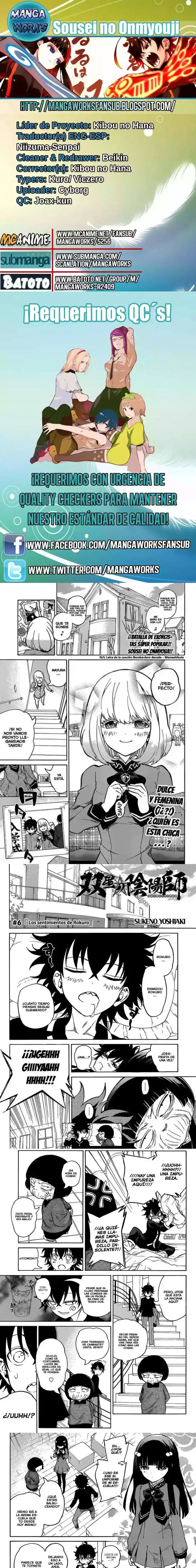 Página 1 — Sousei no Onmyouji Capítulo 6