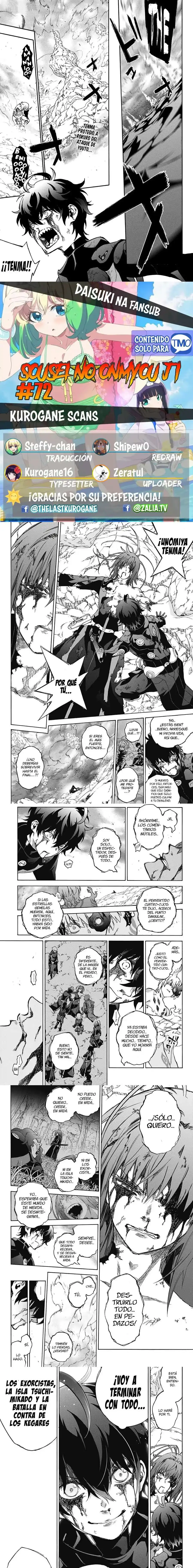 Página 1 — Sousei no Onmyouji Capítulo 72