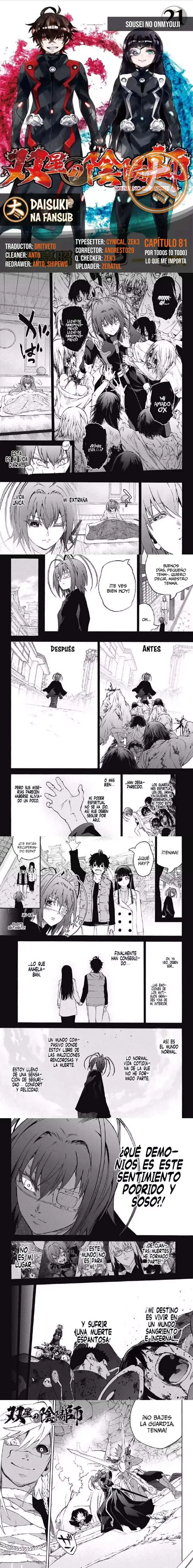 Página 1 — Sousei no Onmyouji Capítulo 81