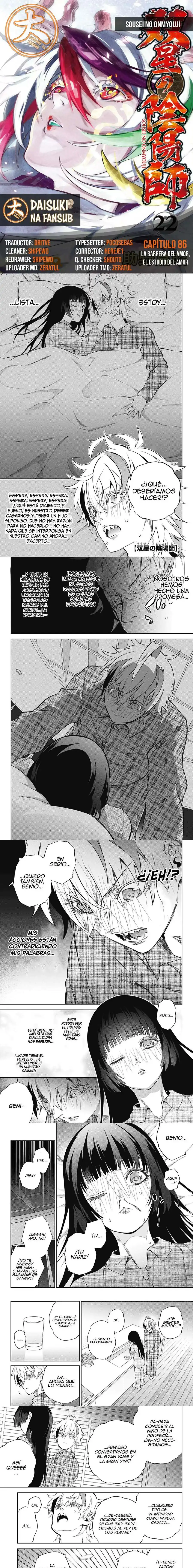 Página 1 — Sousei no Onmyouji Capítulo 86