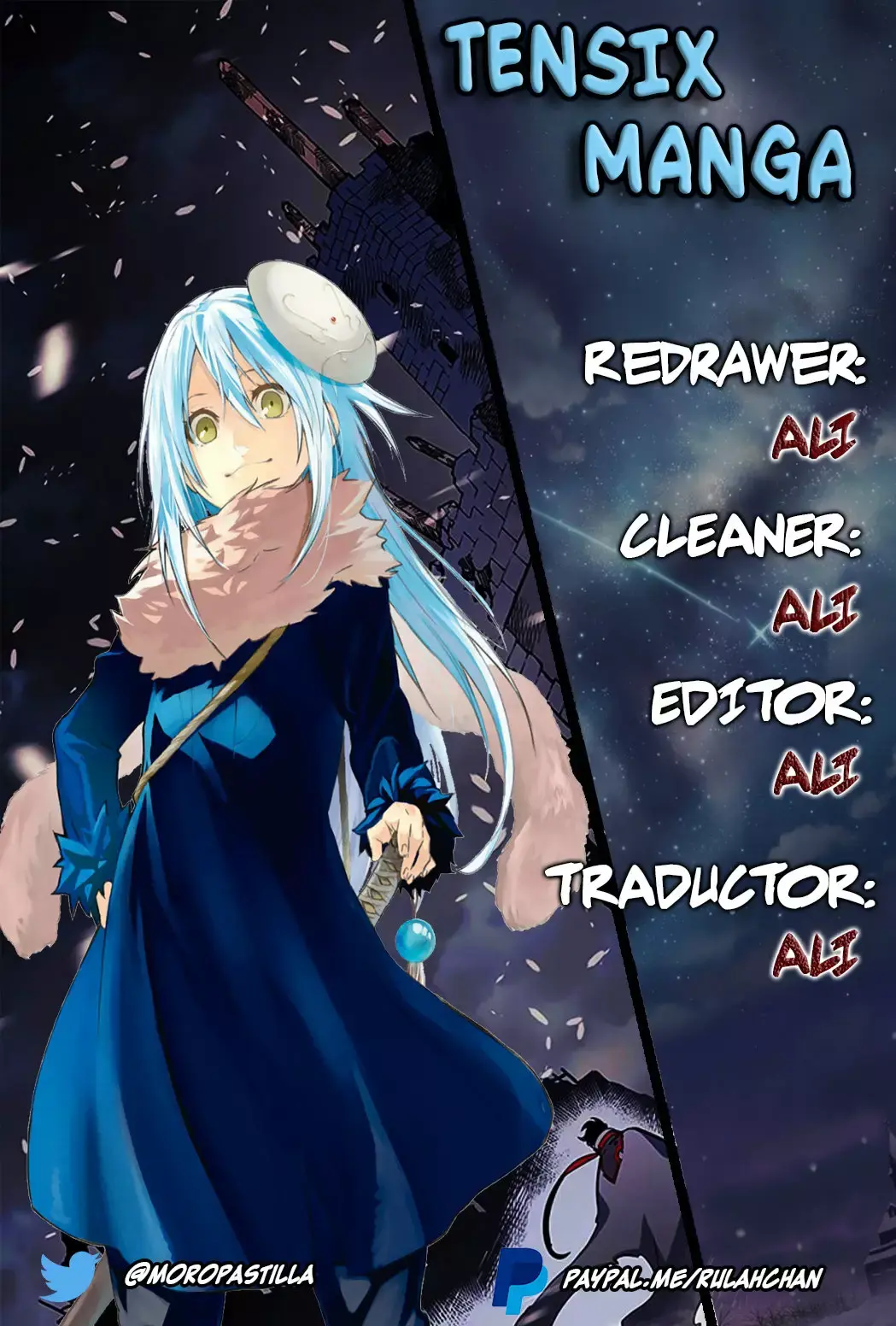 Página 1 — Tensei Shitara Slime Datta Ken Capítulo 1
