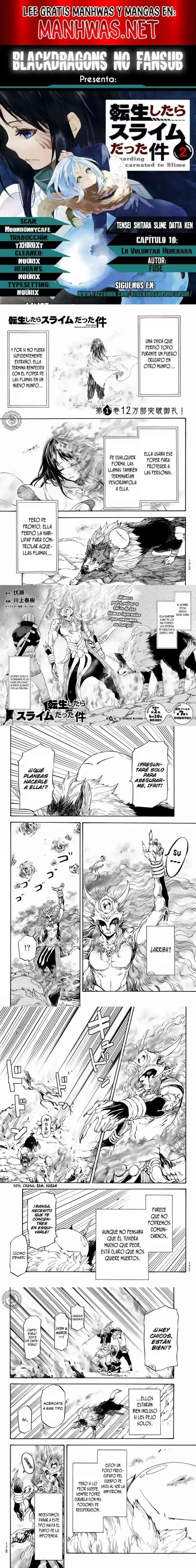 Página 1 — Tensei Shitara Slime Datta Ken Capítulo 10