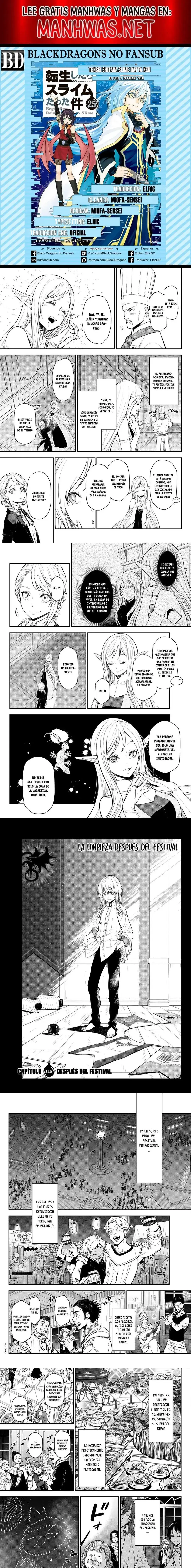 Página 1 — Tensei Shitara Slime Datta Ken Capítulo 118