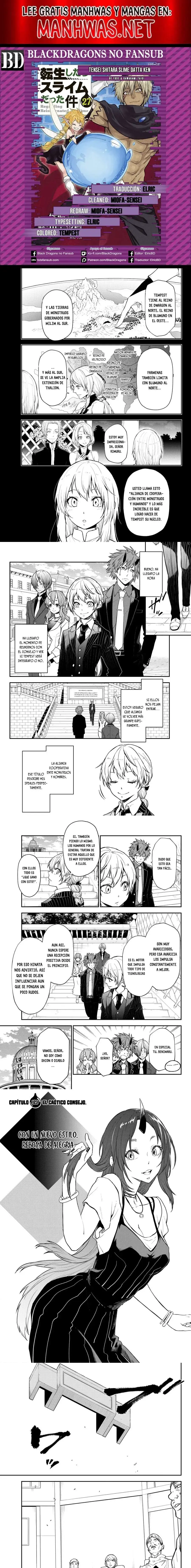 Página 1 — Tensei Shitara Slime Datta Ken Capítulo 123