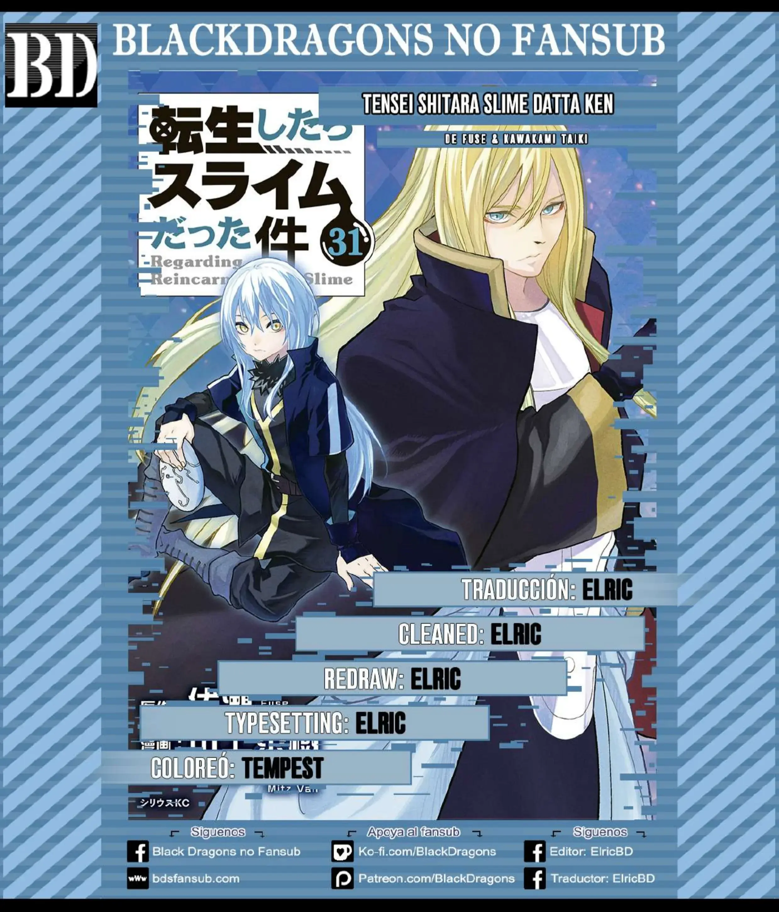 Página 1 — Tensei Shitara Slime Datta Ken Capítulo 140