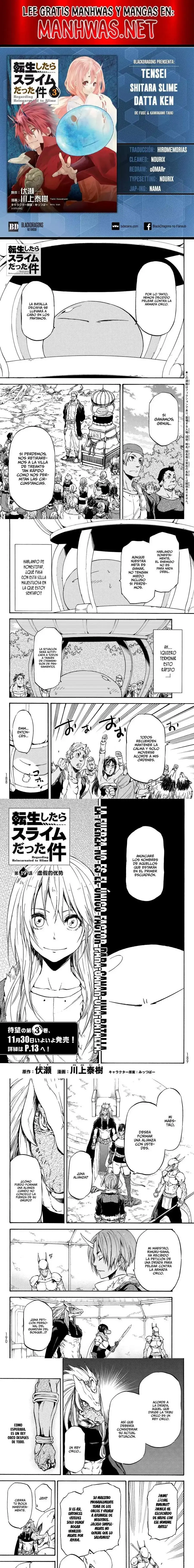Página 1 — Tensei Shitara Slime Datta Ken Capítulo 19