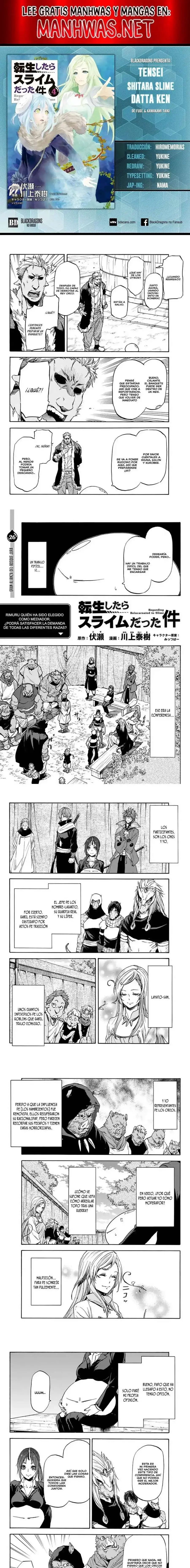 Página 1 — Tensei Shitara Slime Datta Ken Capítulo 26