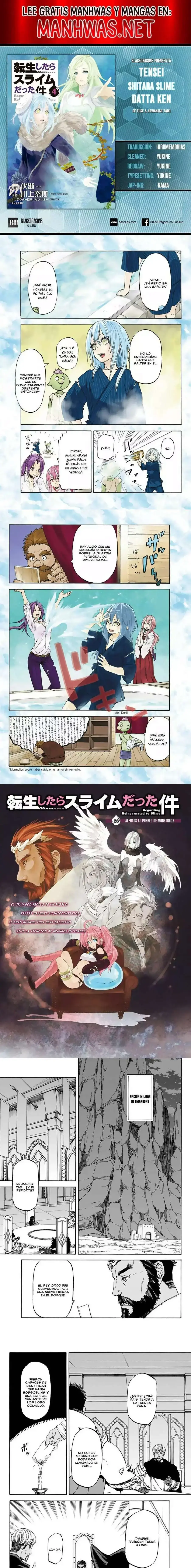 Página 1 — Tensei Shitara Slime Datta Ken Capítulo 28