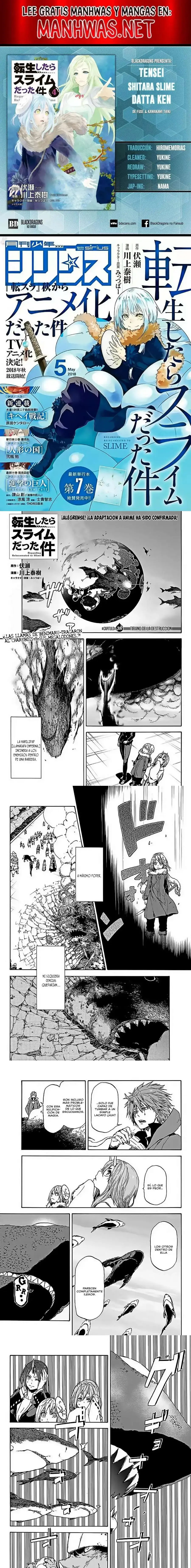 Página 1 — Tensei Shitara Slime Datta Ken Capítulo 38