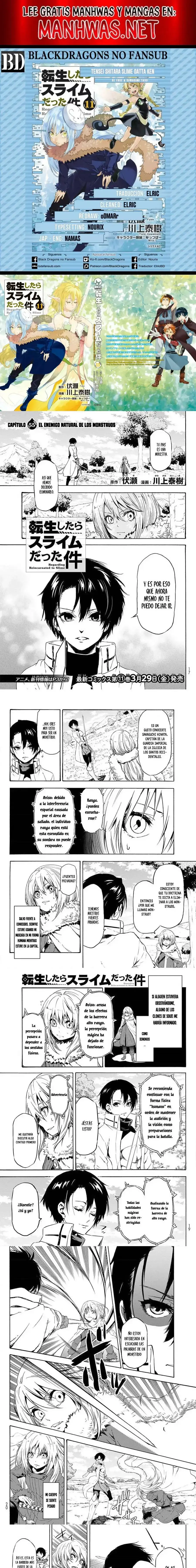 Página 1 — Tensei Shitara Slime Datta Ken Capítulo 55