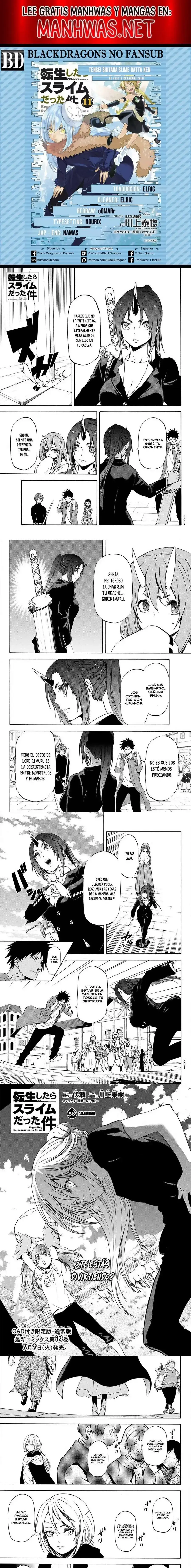 Página 1 — Tensei Shitara Slime Datta Ken Capítulo 58