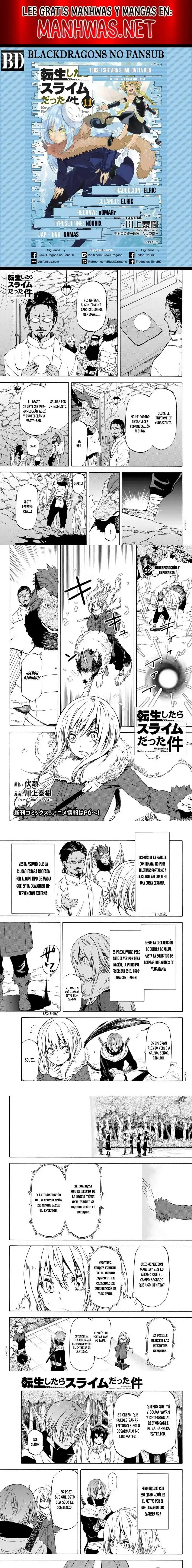 Página 1 — Tensei Shitara Slime Datta Ken Capítulo 59
