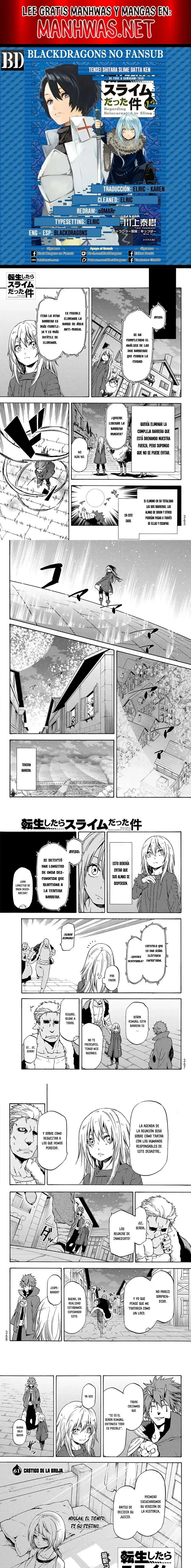 Página 1 — Tensei Shitara Slime Datta Ken Capítulo 61