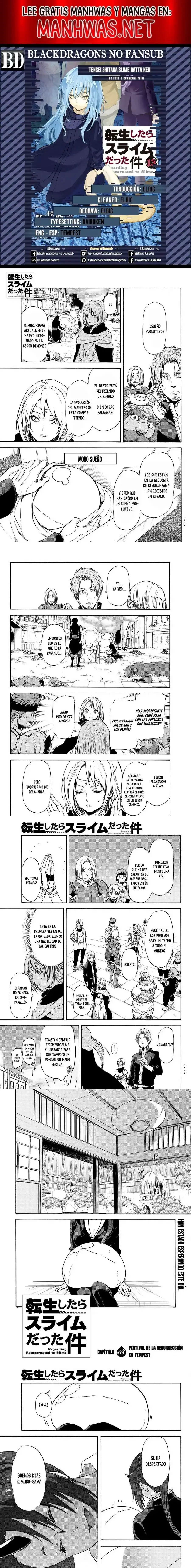 Página 1 — Tensei Shitara Slime Datta Ken Capítulo 69