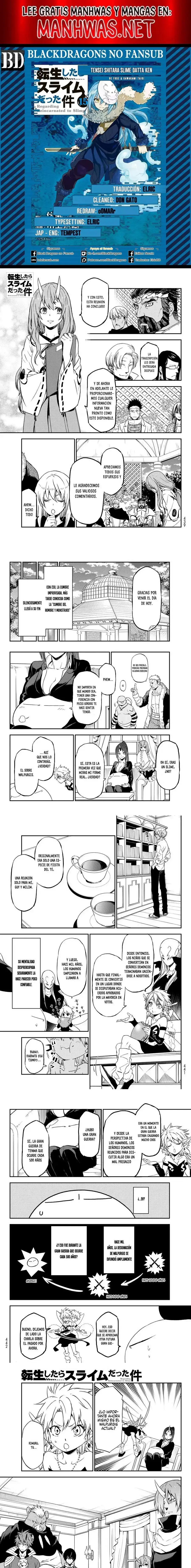 Página 1 — Tensei Shitara Slime Datta Ken Capítulo 76