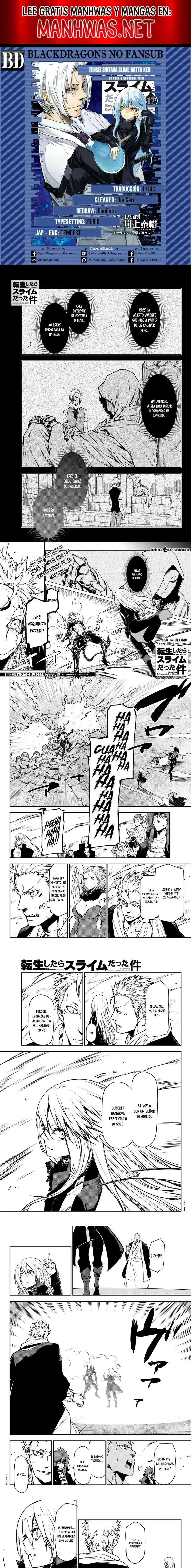 Página 1 — Tensei Shitara Slime Datta Ken Capítulo 85