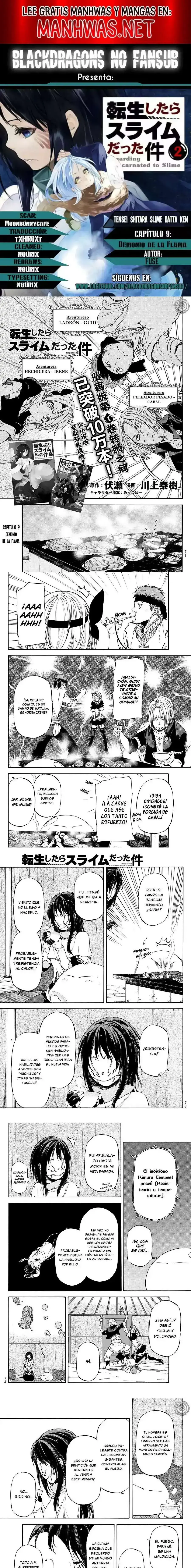 Página 1 — Tensei Shitara Slime Datta Ken Capítulo 9