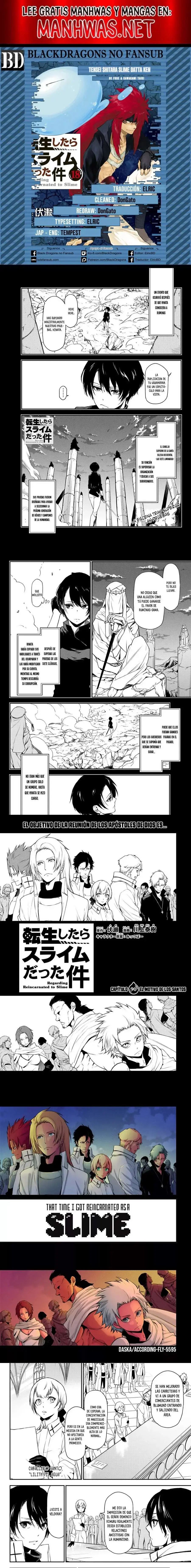 Página 1 — Tensei Shitara Slime Datta Ken Capítulo 90