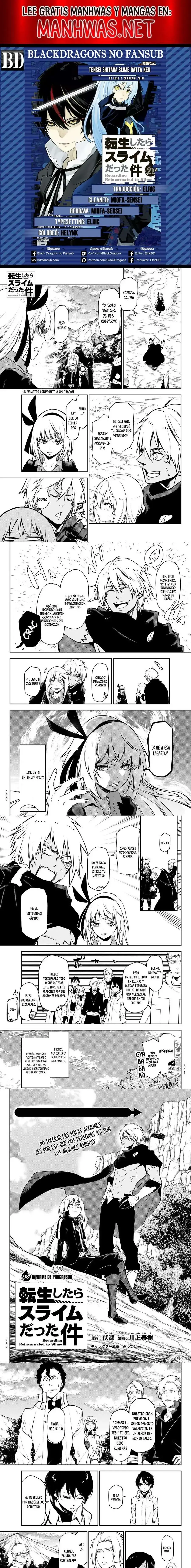 Página 1 — Tensei Shitara Slime Datta Ken Capítulo 98
