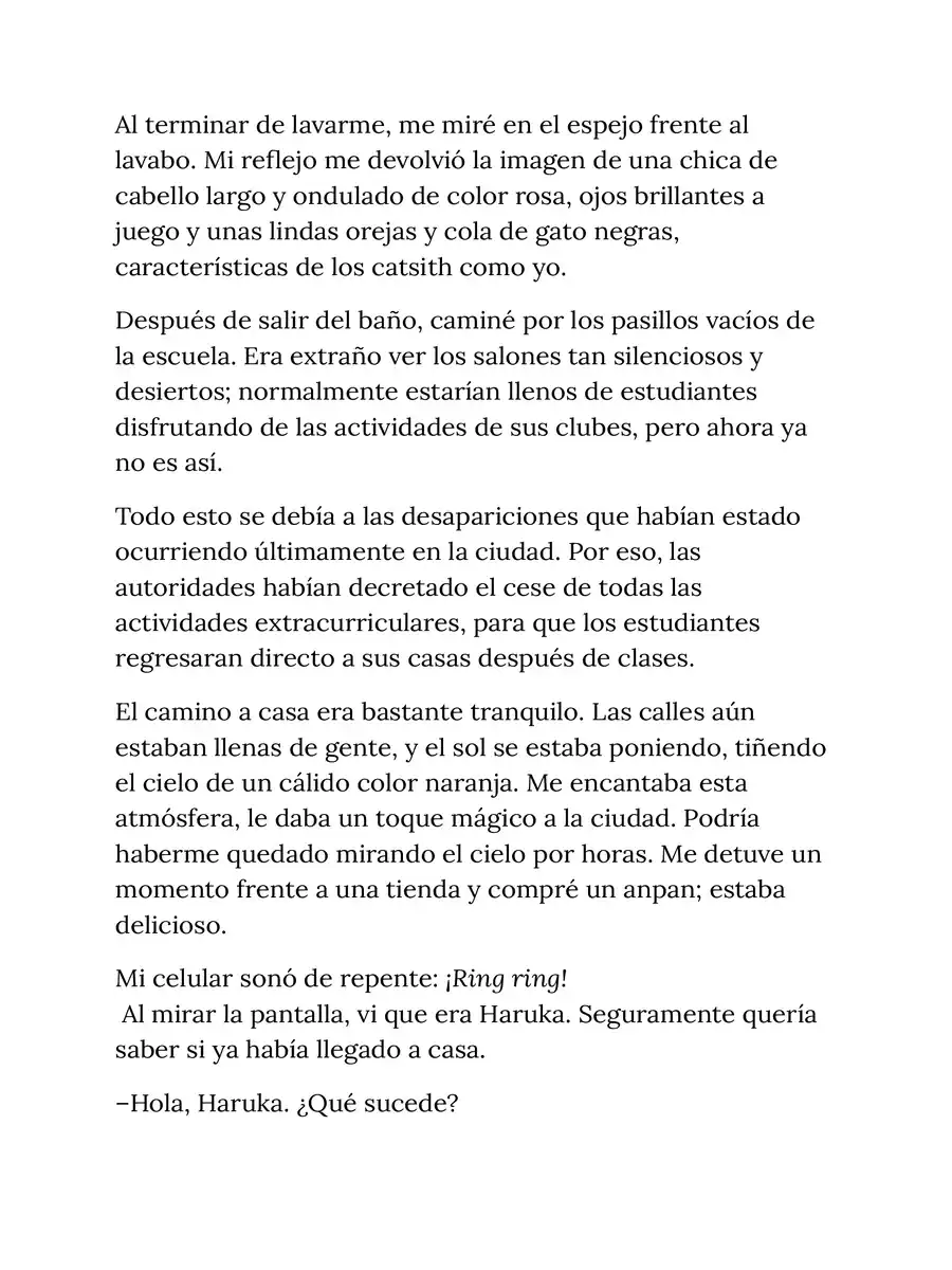 Página 3 — Capítulo 1 de The Cat’s Curse
