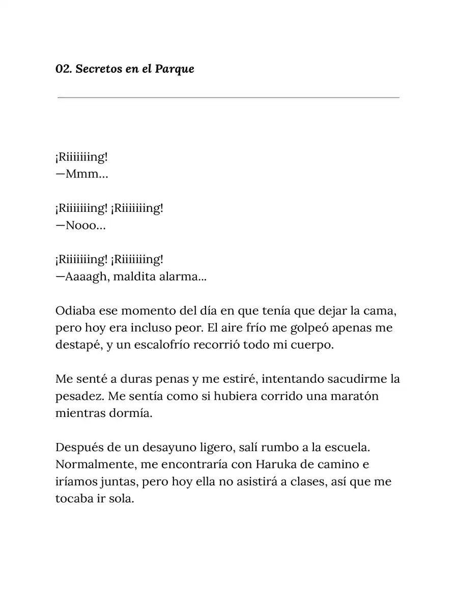 Página 1 — Capítulo 2 de The Cat’s Curse