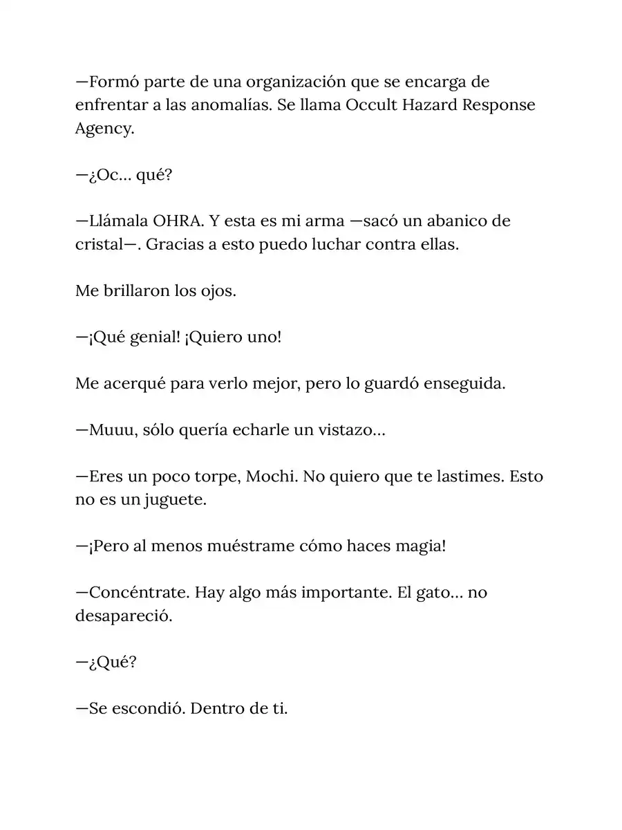 Página 8 — Capítulo 2 de The Cat’s Curse