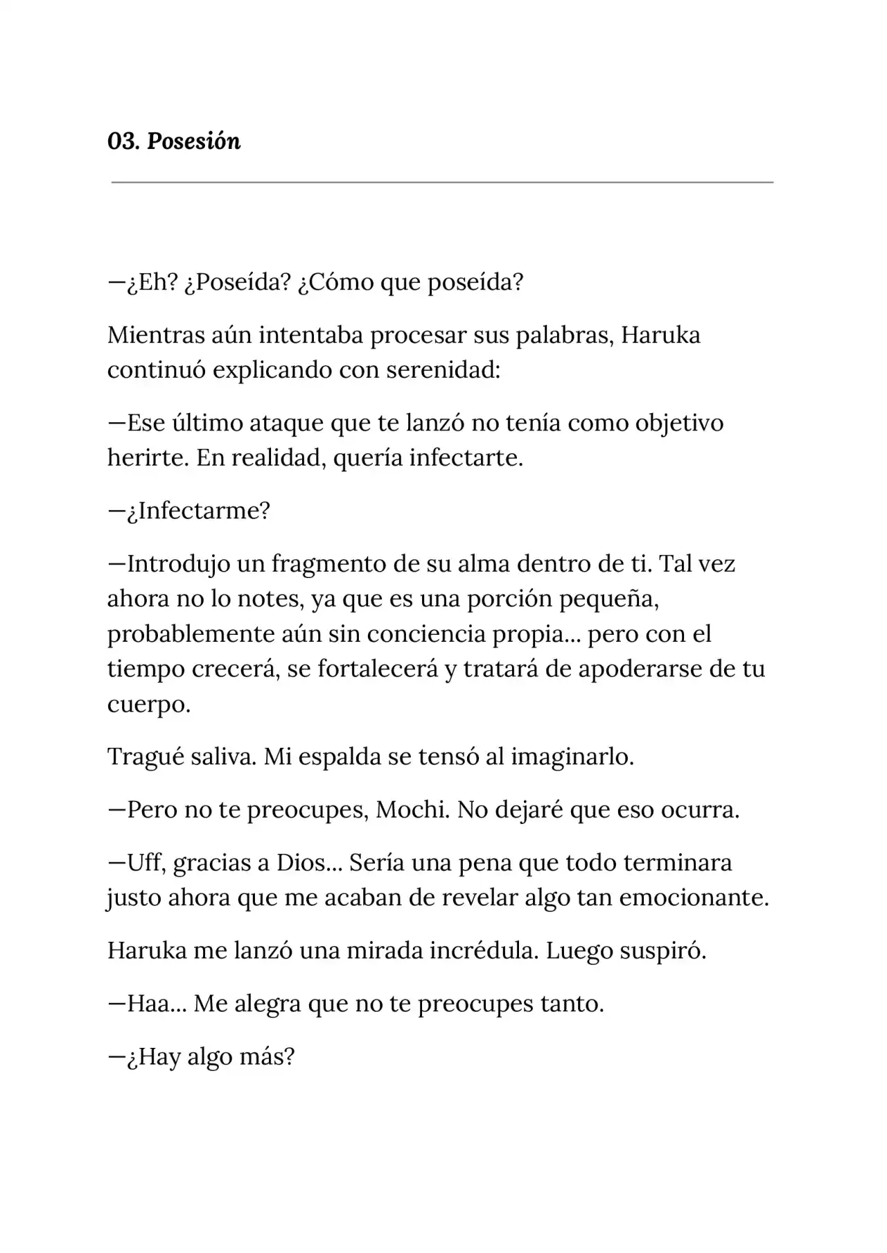 Página 1 — Capítulo 3 de The Cat’s Curse