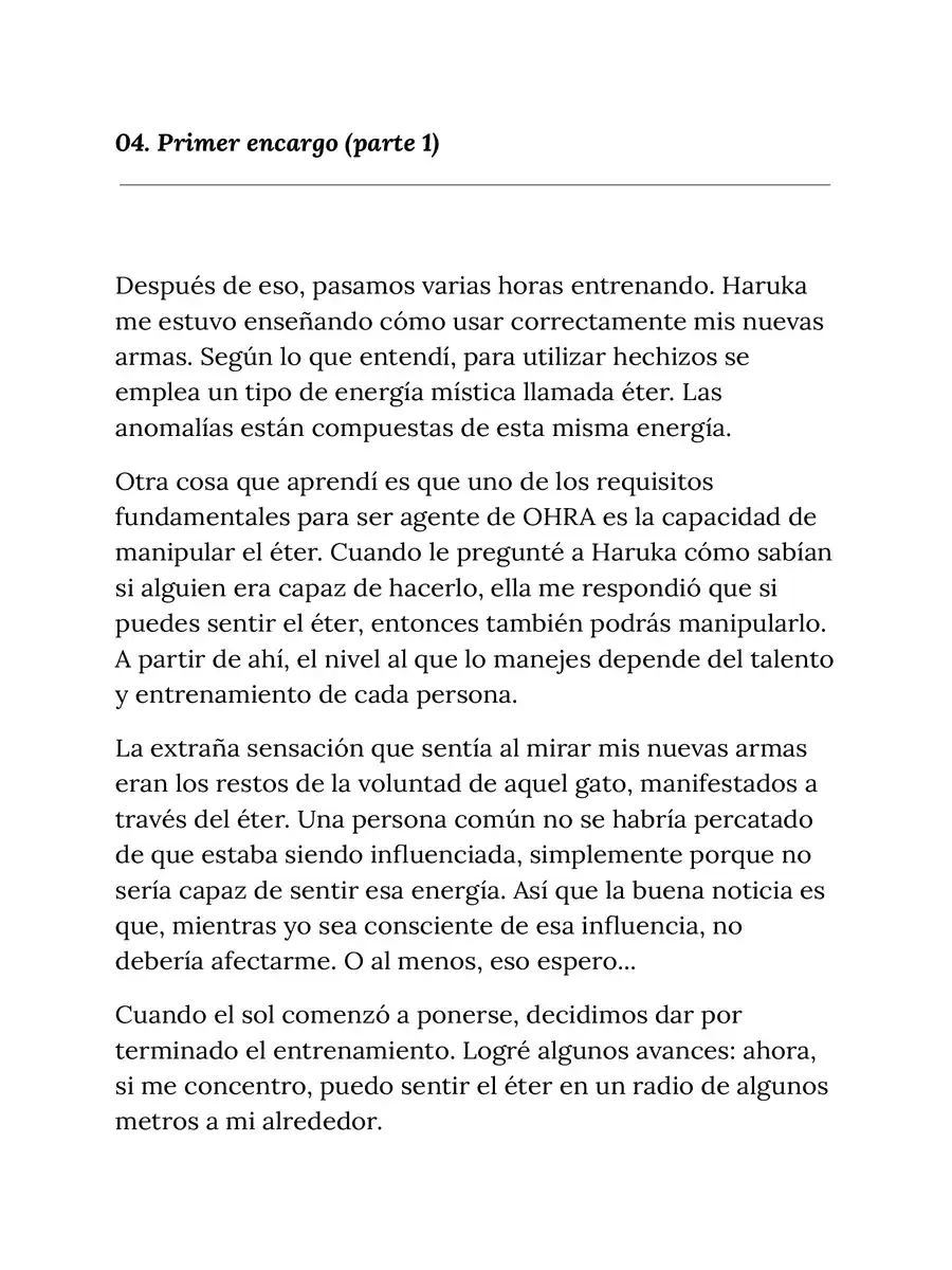 Página 1 — Capítulo 4 de The Cat’s Curse