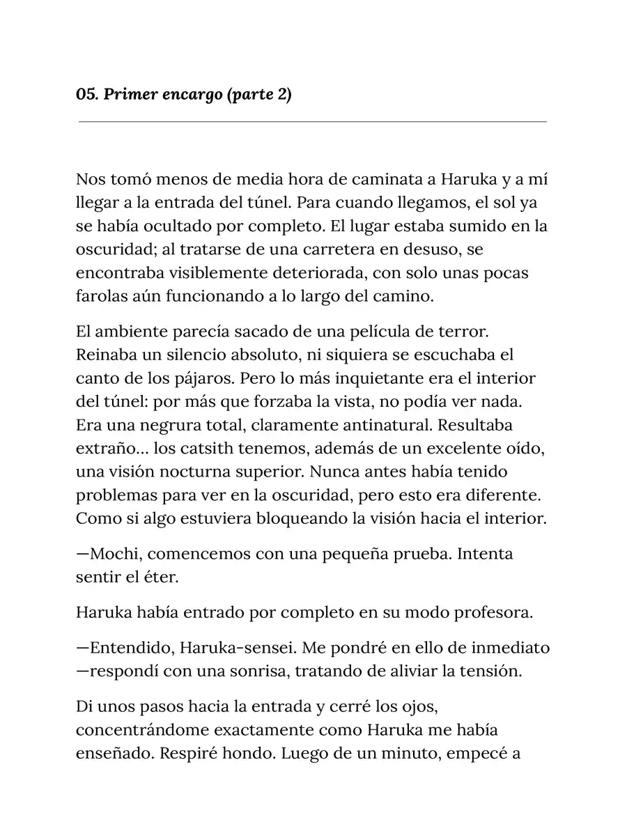 Página 1 — Capítulo 5 de The Cat’s Curse