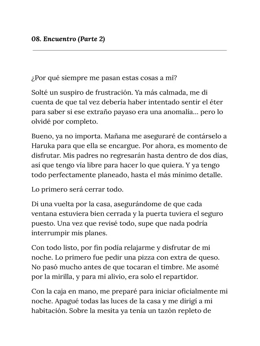 Página 1 — Capítulo 8 de The Cat’s Curse