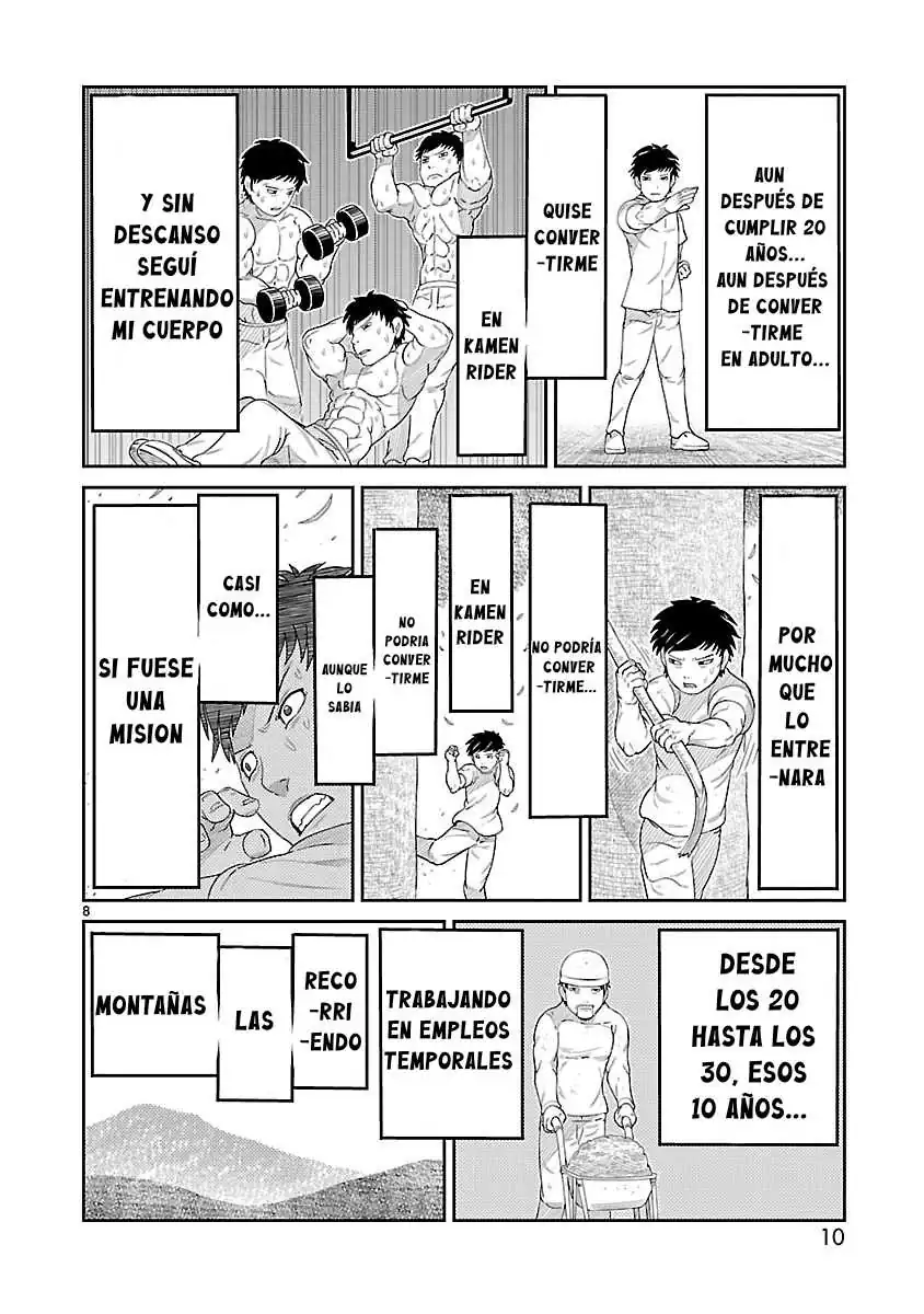 Página 9 — Toujima Tanzaburou wa Kamen Rider ni Naritai Capítulo 1